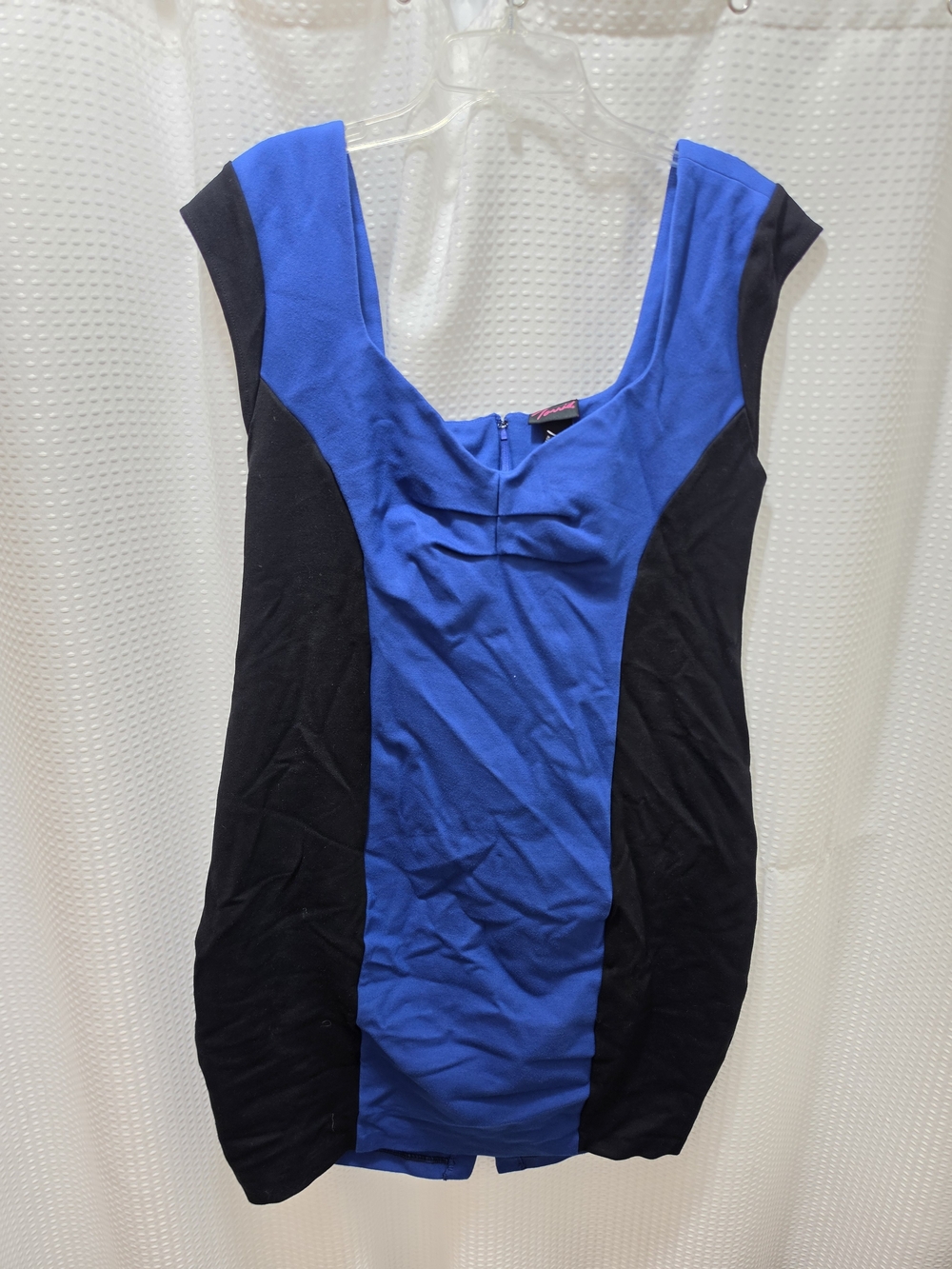 torrid Black and Blue Colorblock Mini Dress